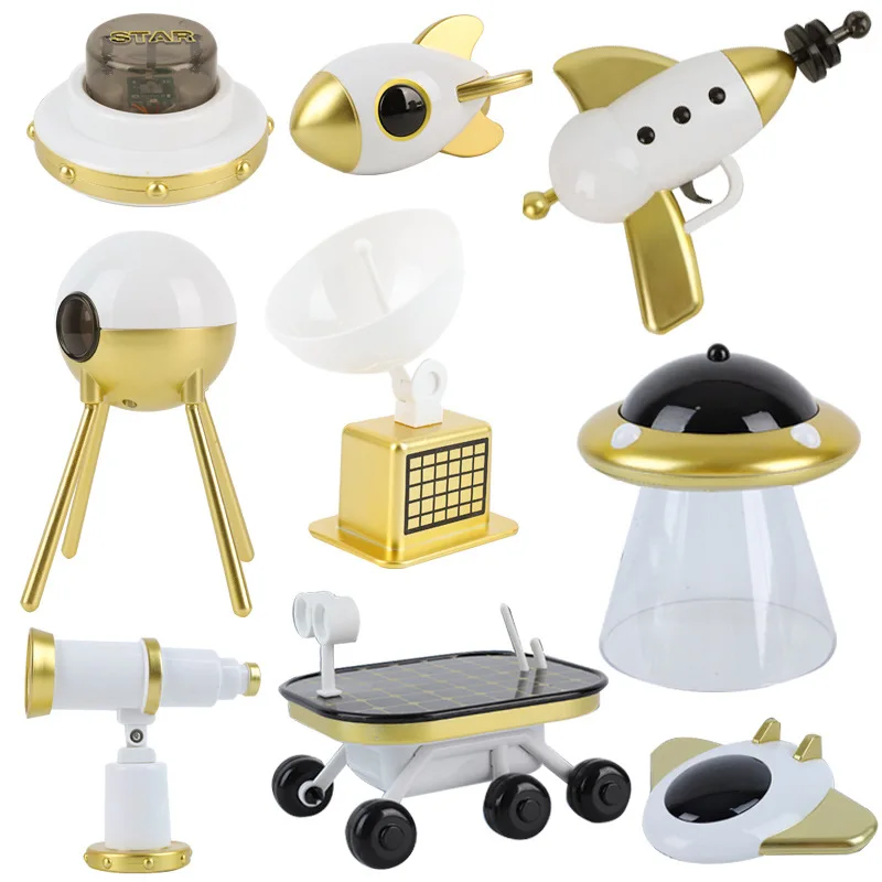 

M Carter Aerospace Series Model Universe Spaceship Rocket Satellite Space Adventure Car Set Children Scientific And Educational