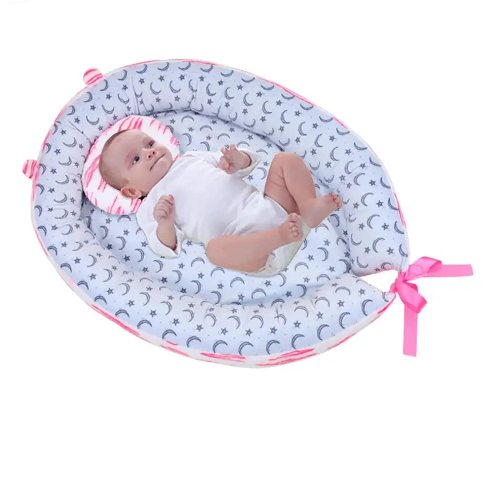 Полипропиленовая хлопковая подушка в форме детского гнезда съемная и моющаяся