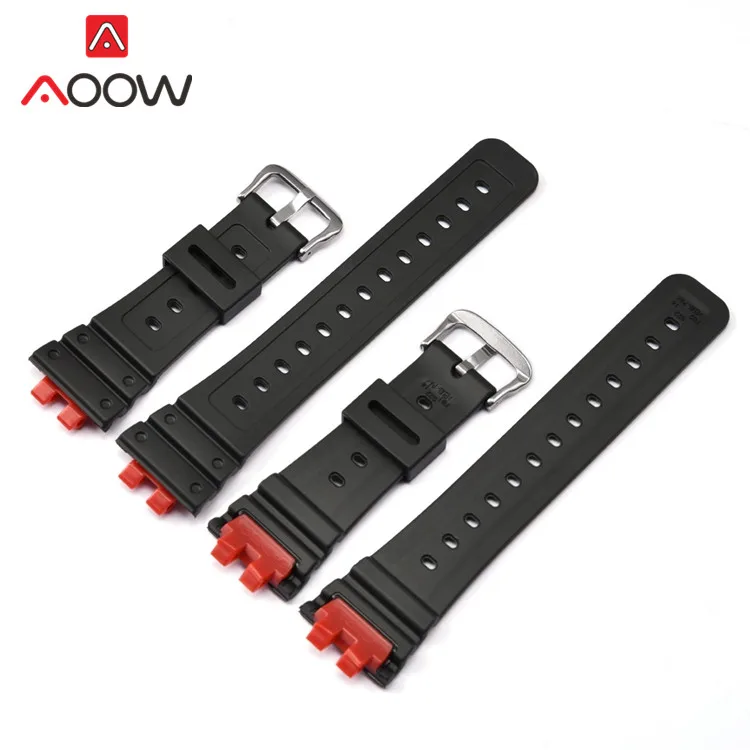 Watchband Resin Strap For Casio G-SHOCK GMW-B5000 Stainless Steel Hoop Black 