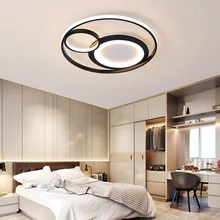 Chandelierrec, современный светодиодный Круглый круглый светильник для спальни, гостиной, AC85-265V, домашнее освещение, потолочные люстры