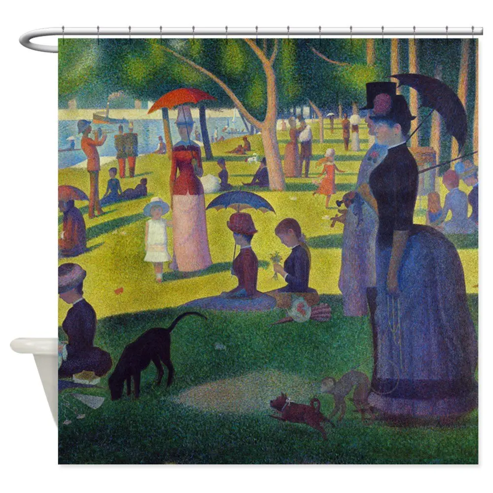 

Декоративная занавеска для душа из ткани Seurat La Grande Jatte