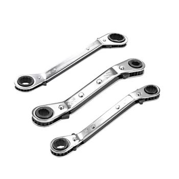 

uxcell Reversible Ratcheting Wrench Double Box End Cr-V for Maximum Clearance in Tight Spaces great for working in Areas