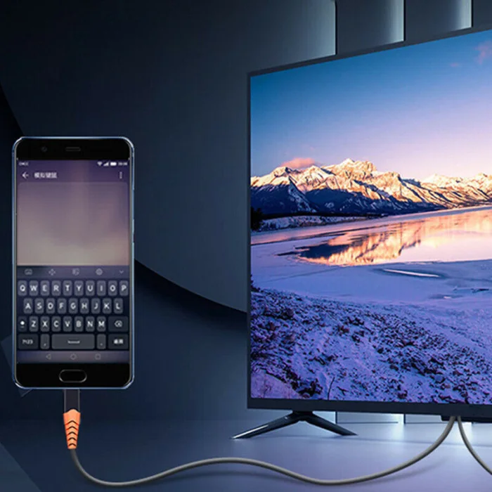 Кабель-адаптер type-C к HDMI+ USB блок питания HD адаптер кабель с USB блок питания 4K мобильный телефон компьютер HD с экраном кабель DU55