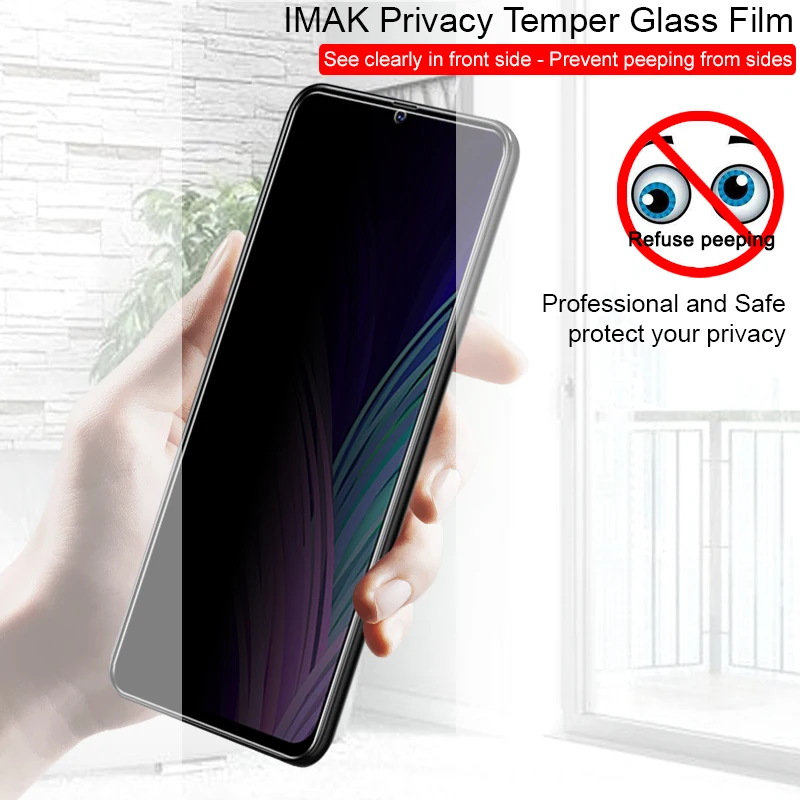 

Imak Anti-peeping Privacy Tempered Glass for Samsung Galaxy A60 A70 A80 A90 Full Coverage Full AB Glue Glass