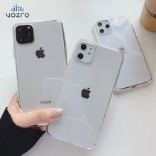 VOZRO Ультратонкий Прозрачный чехол для телефона для Iphone 11 Pro X XR XS Max 6 6S 7 8 Plus чехол Чехлы для телефона аксессуары сумка