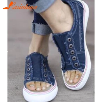 

Karinluna 2020 New Fashion Big Size 43 Platform Summer Sandals Woman Shoes Wholesale Comfortable INS Hot Shoes Lady Sandals
