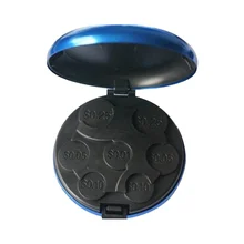 Диспенсер для монет из сплава, евро доллар, коробка для монет, Автомобильный интерьер, держатель для монет, чехол, коробка для хранения, ретро серебро, коробка для хранения монет