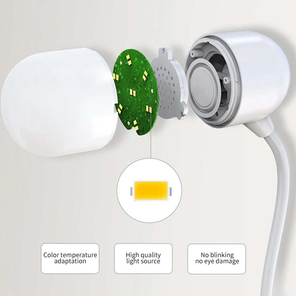 3 в 1 Led Регулируемый Bluetooth динамик сенсорное управление USB питание настольная лампа музыка беспроводной зарядки Gooseneck чтения книг