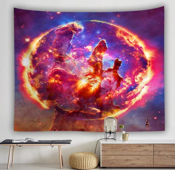 

Abstract Patterns Tapestry Moon Wall Hanging Cosmic Planet Cloth Beach Towel Starry Sky Background Wall Tapestri Multi Size