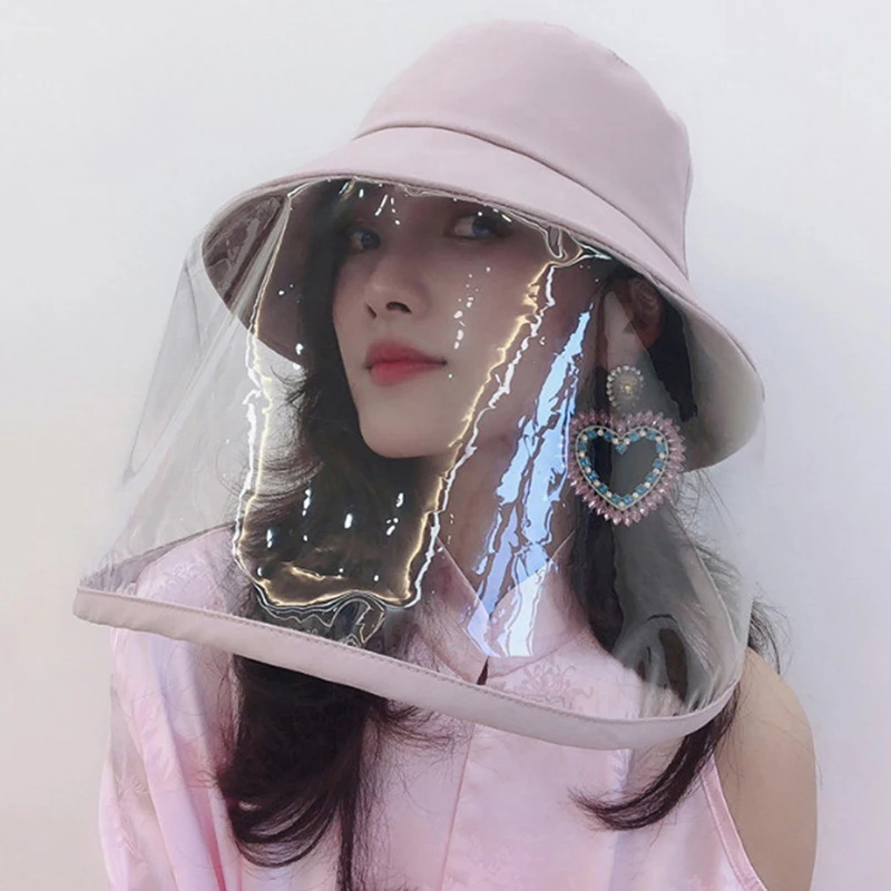 Men Women Dust Protection Bucket Hat Fisherman Hat Anti-fog Dust Protection UV Protect Fisherman Hat Sun Cap