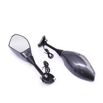 

Motorcycle LED Integrated Turn Signals Rearview Mirrors for Honda CBR1000RR 2004 05 06 07 CBR600RR 2003 2014 CBR300R CBR250R