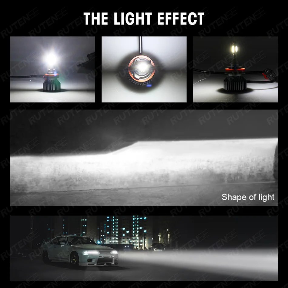Автомобильный головной светильник светодиодная лампа H4 H7 H11 H1 H3 9005 HB3 9006 HB4 9012 880 881