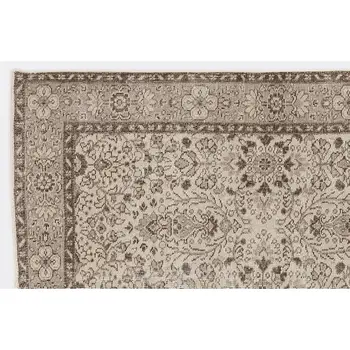 

Handmade Beige Vintage English English Area Rug 148x256 Cm-4'10''X8'5''