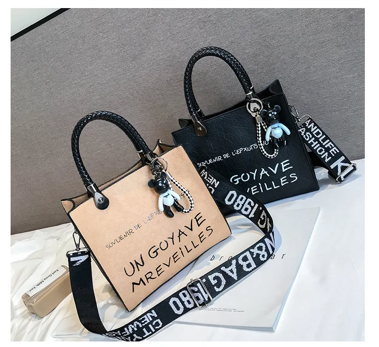 Сумка женская новая сумка на плечо в европейском и американском стиле письмо в стиле ретро сумка-мессенджер роскошные сумки женские дизайнерские сумки