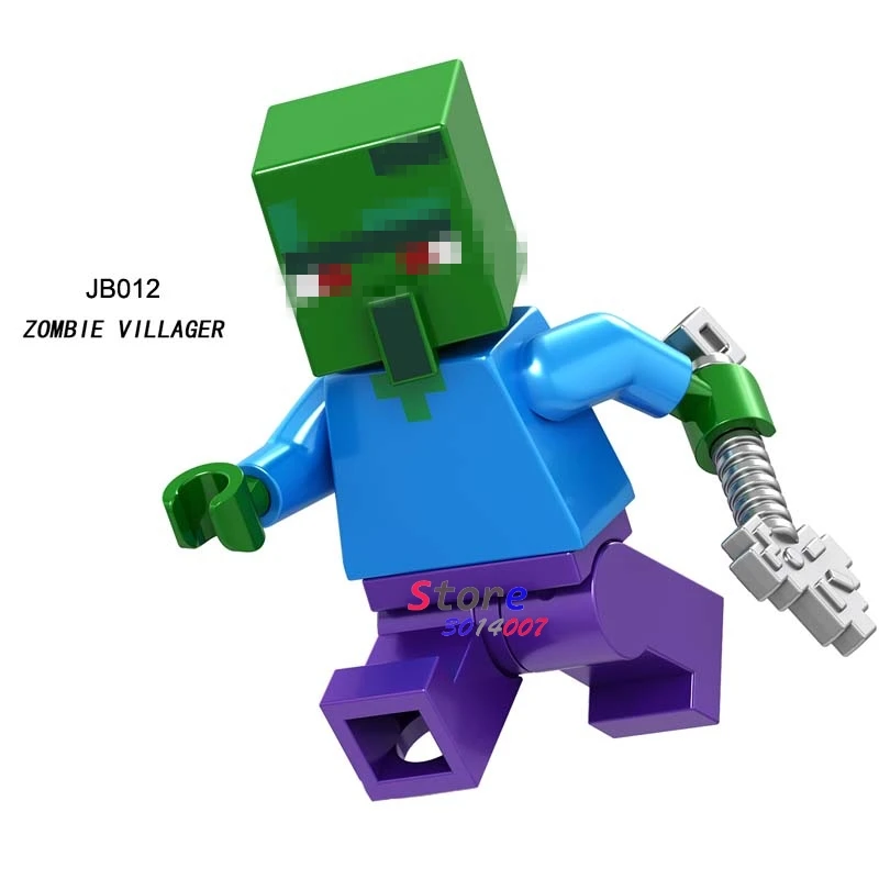 JB012 Одиночные строительные блоки мультфильм фильм серия с персонажами из мультфильмов о животных лошадей Гаст паук осел Полярный DIY игрушки для детей - Цвет: JB012