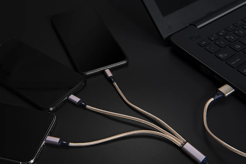 Sanzhiying 3 в 1 нейлоновый Плетеный зарядный кабель для телефона micro usb type c кабель для быстрой зарядки для samsung android зарядное устройство iphone шнур