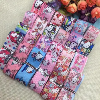 

New Printed Japan Cartoon Grogre25mm hot mix cartoon sales pattern printed ribbons, 1 y / style 3654