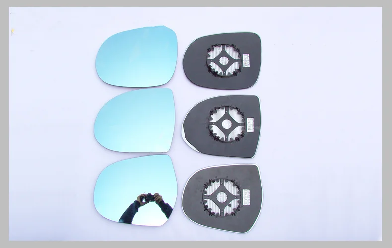 Широкий угол обзора заднего вида Зеркало синего цвета с подогревом