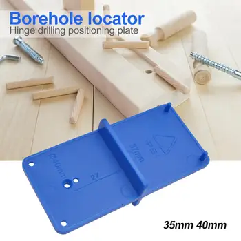 

Multi-functional Woodworking Hinge Drill Punching Drill Hole Opener Locator Tool Easy to Use Portable and Carry Convenient