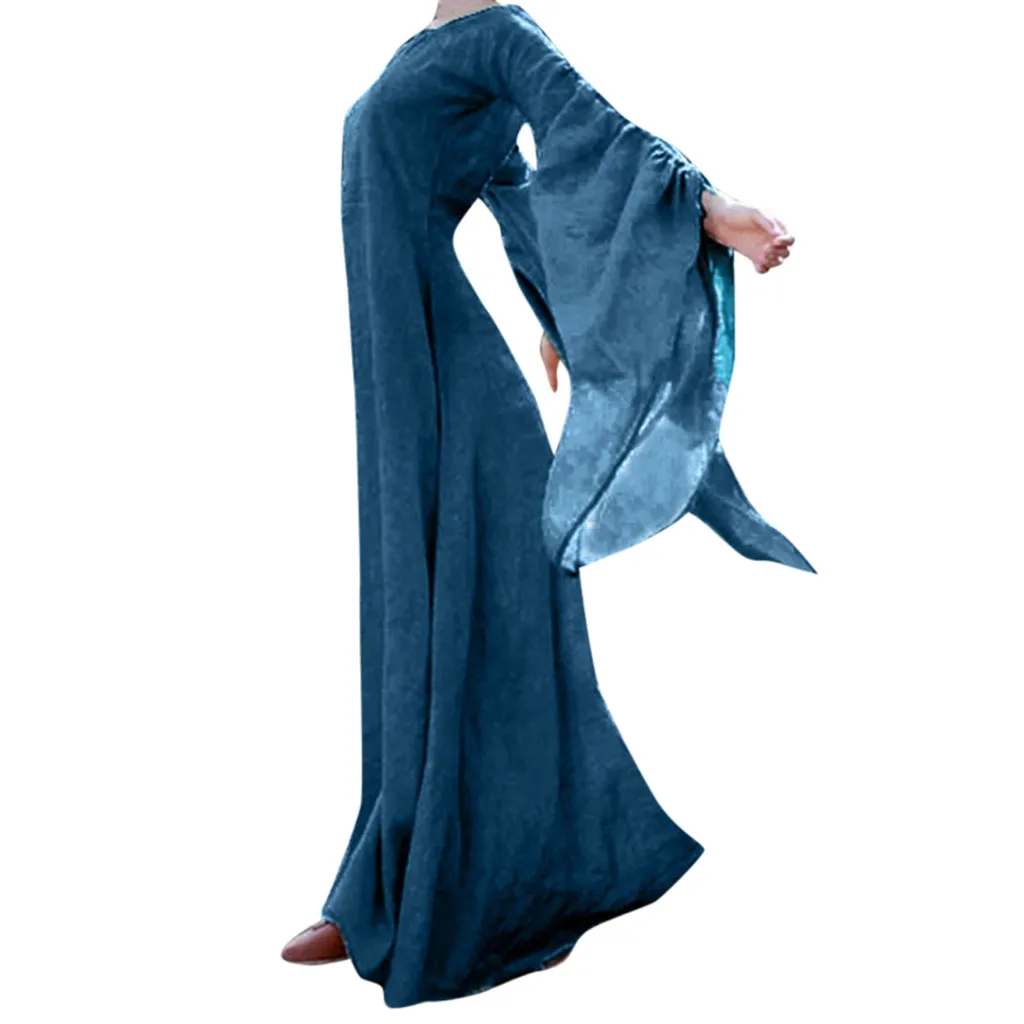 Vintage Long Maxi Dresses Woman Party Night Plus Size Long Sleeve Autumn Dress 2019 Sexy Elegant Fashion Women Dress Vestidos