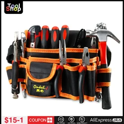 Sac à outils d'électricien multifonctionnel, pochette de taille, porte ceinture, organisateur, Kits d'outils de jardin, Packs de taille, tissu Oxford 