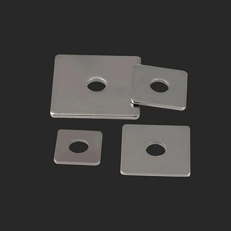Description Picture 3 of itemWashers Flat Pad Spacer Gasket Square Flat 304 A2 Stainless Steel M3 M4 M5 M6 M8 M10 M12 M14 M16