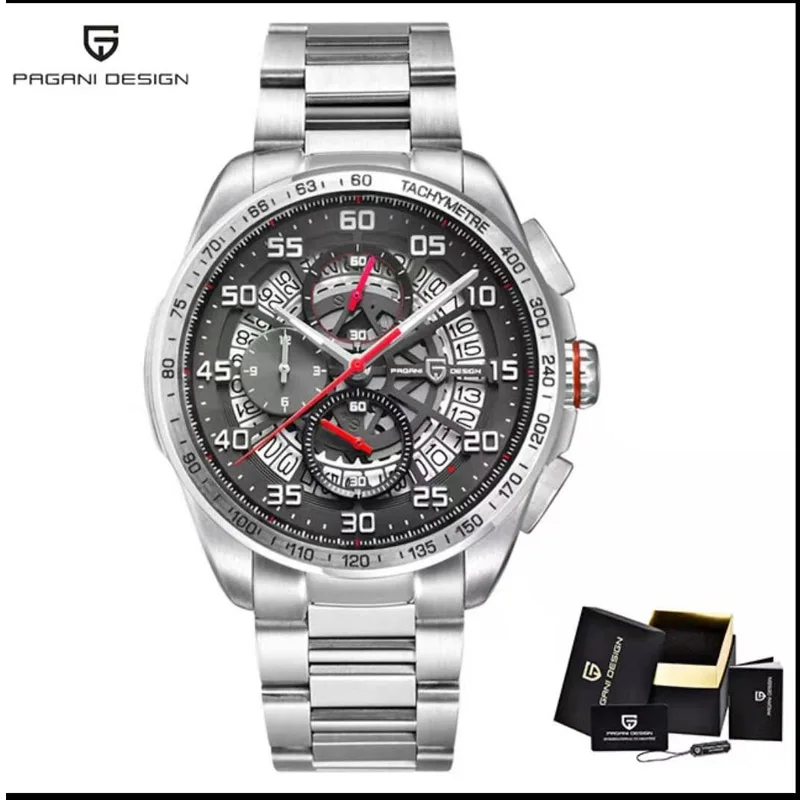 stainless red Мужские/мужские часы Топ бренд класса люкс автоматические/механические/роскошные часы мужские спортивные наручные часы Мужские часы reloj hombre tourbillon - Цвет: stainless red