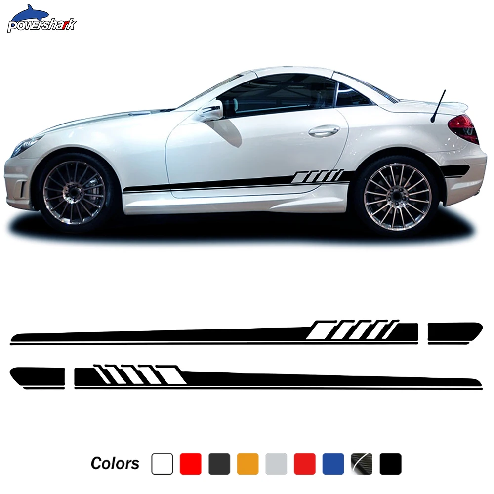 2 шт. издание 1 AMG дверь боковая полоска юбка наклейка для Mercedes Benz SLK КЛАСС R171 R170 R172