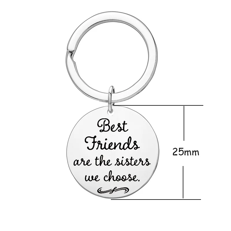 Best Friend Keychain Friend Jewelry Friendship Gift Idea for Women Teens Girls Keychain Key Chain Ring Sister Gift