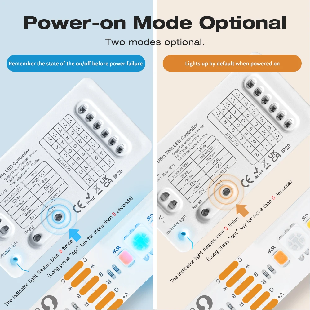 Gledopto Zigbee 3.0 스마트 홈 DC5-24V Pro 5 in 1 미니 LED 컨트롤러 RGBCCT/RGBW/RGB/CCT/조광기 TV 배경 조명에 적합