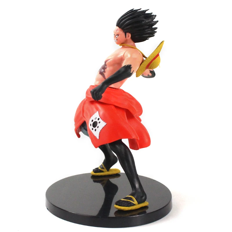 Аниме One Piece Luffy статуя ПВХ экшн фигурка Коллекционная модель цельный кимоно
