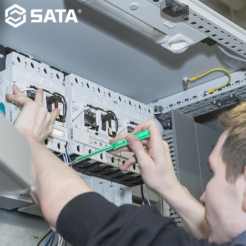 Набор для домашнего многофункционального ремонта SATA 19 шт., Набор комбинированных инструментов, набор отверток, гаечный ключ hamHmer, рулетка 05163