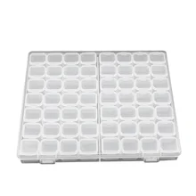 56 сетчатый инструмент для хранения Diy Съемный прозрачный пластиковый органайзер для дизайна ногтей стразы 56 бриллиантов ювелирные изделия серьги с узором "решетка" ожерелье из бисера