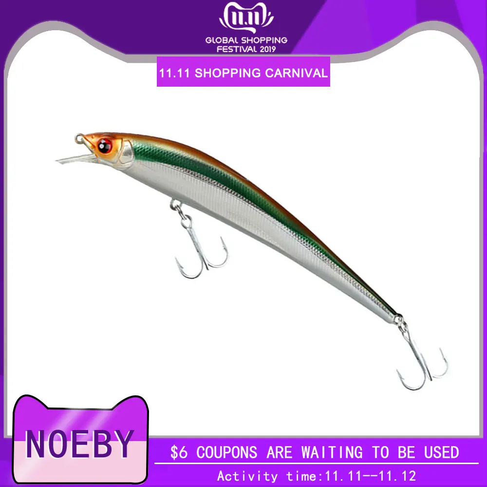 Рыболовные приманки NBL9124 Minnow приманка 150 мм 31 г ПВХ жесткая 3D симуляция рыбные
