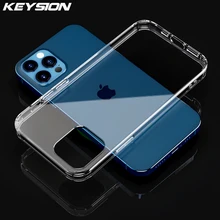 KEYSION przezroczysty futerał na telefon iPhone 12 Pro Max Ultra cienki przezroczysty futerał na telefon iPhone 12 Mini 12 Pro Max