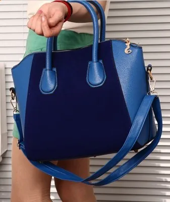

2015 New Style WOMEN'S Bag Fashion Korean-style Candy Color Contrast Color Handbag Crossbody Bag Dull Polish Smiling Face Bag