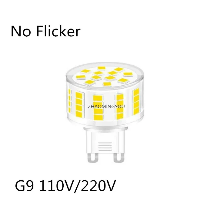 Dimmable G9 E14 AC 110V 220V 6W 10W 90LEDS SMD2835 No Flicker LED Light