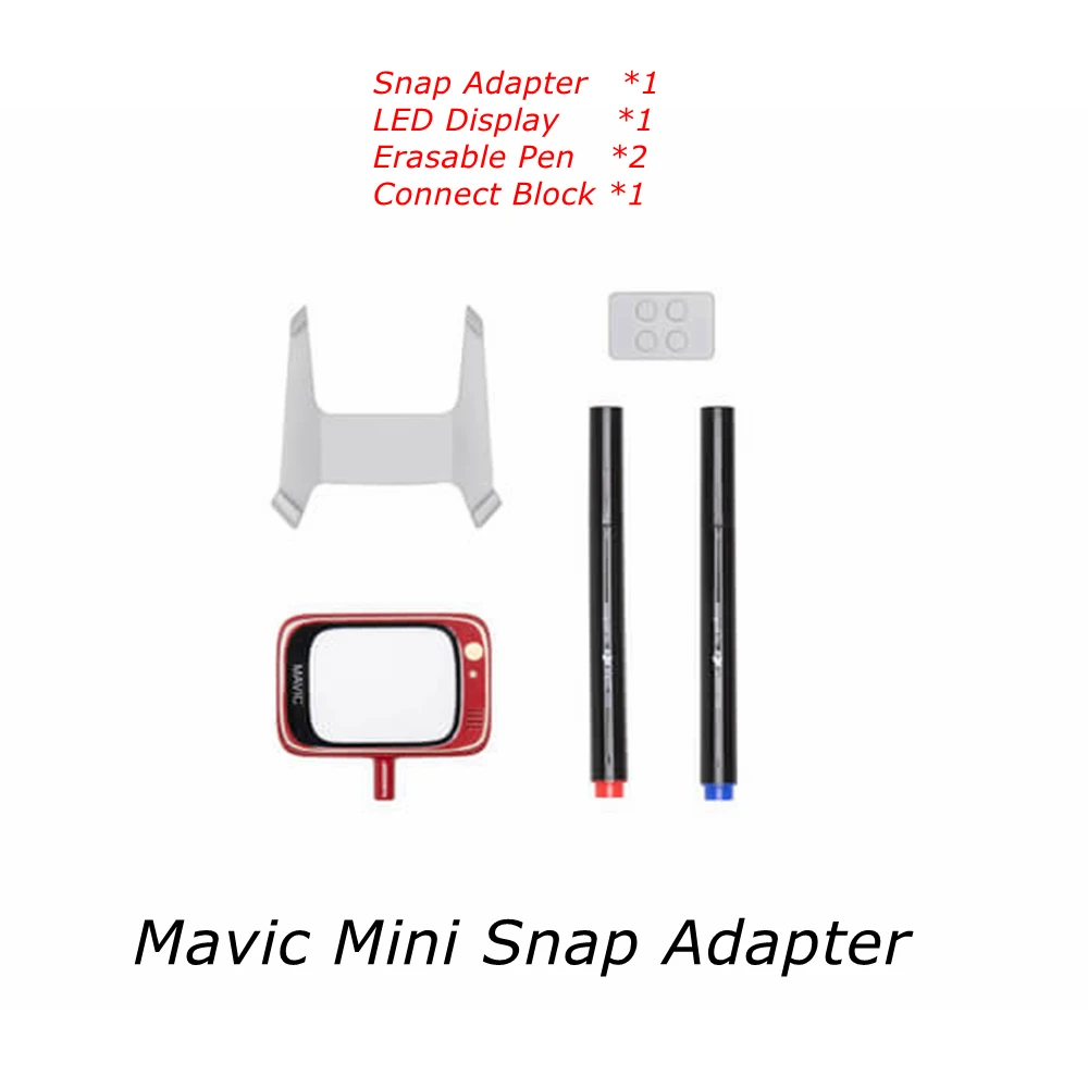 Buy Snap Adapter Connection Holder Mount Connector LED Display for DJI Mavic Mini Drone Original Parts Accessories