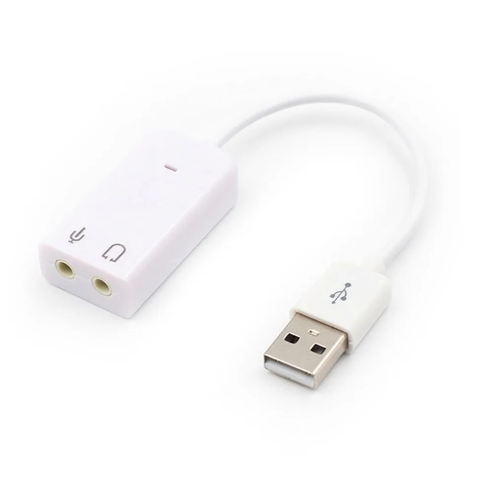 

External USB Sound Card 3D Virtual 7.1 Channel Audio Sound Card Adapter Plug & Play For PC Desktop Laptop Notebook