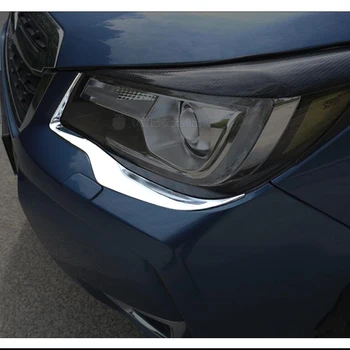 

Front Head Light Lamp Eyebrow Eyelid Bezel Cover Trim For Subaru Forester SK 2018 2019 Interior Accessories ABS Chrome