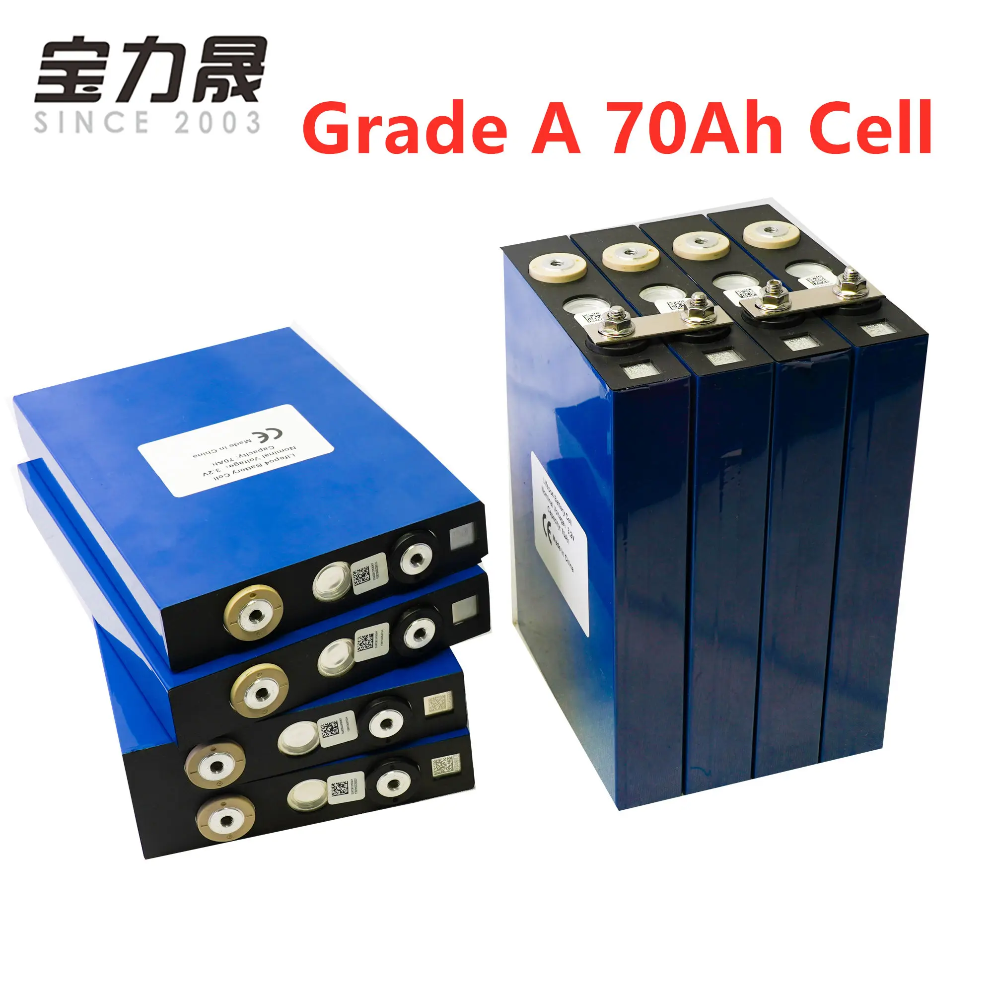 

8PCS 3.2V 70Ah CALB lifepo4 battery 2020 NEW Grade A Lithium Iron Phosphate solar 48V 60V 24V L135F68 cells not 80AH 100Ah