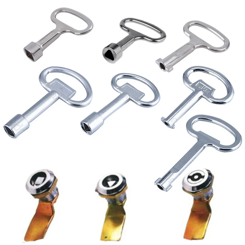

S/L Panel Lock Key Universal Key Wrench Triangle Square Socket Key Train Electrical Cupboard Box Elevator Cabinet Switch New