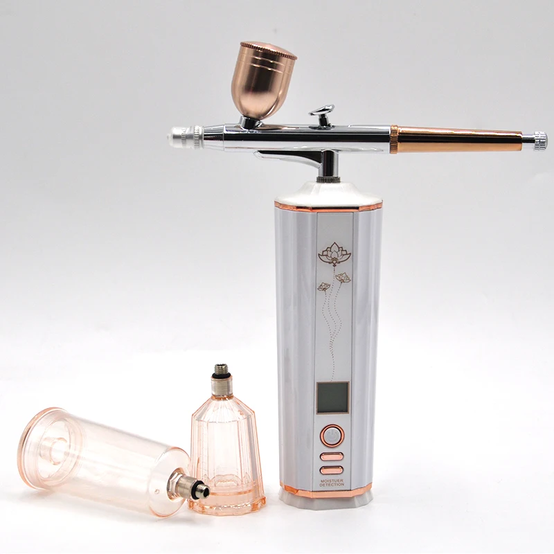 

Portable Face Water Oxygen Injector Compressor Infusion Nano Fog Mist Sprayer Apparatus Skin Analyzer Spray Gun Skin Care Device
