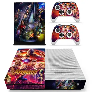 

Avengers Infinity War Skin Sticker Decal Cover For Xbox One S Console & Kinect & 2 Controllers For Xbox One Slim Skins Stickers