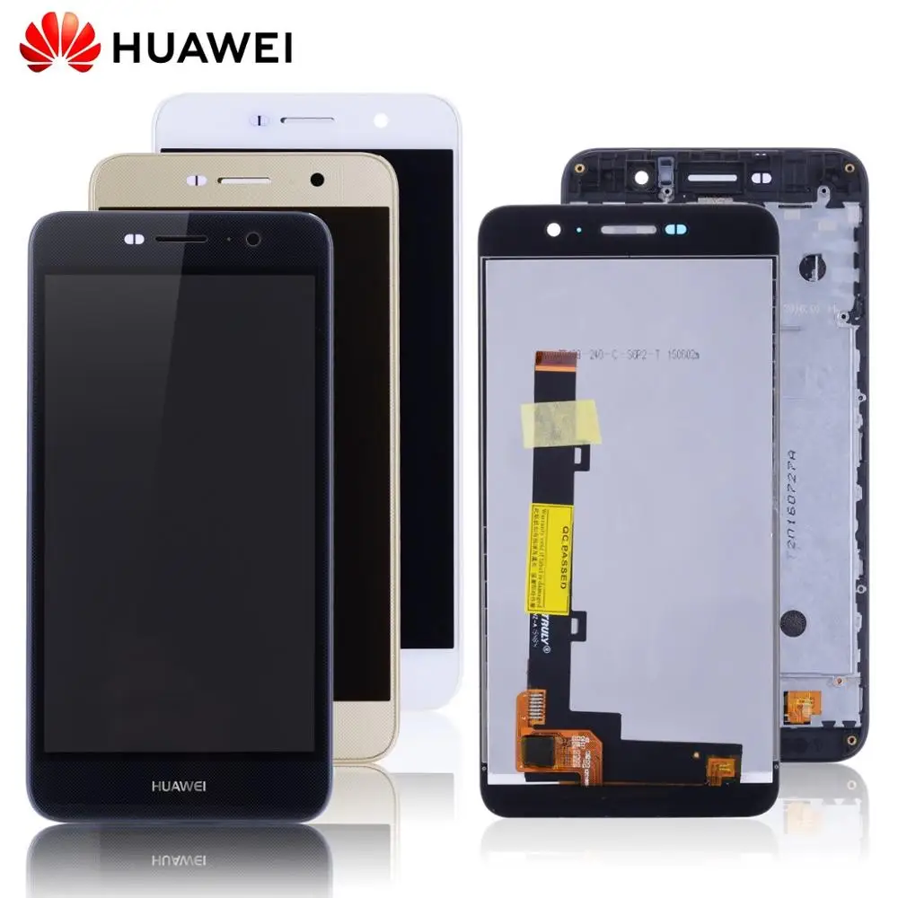 Pаспродажа Дисплей для HUAWEI Honor 4C Pro Y6 Pro TIT L01 font b LCD b font в сборе с тачскрином на рамке Оригинал 5.0 черный белый золото