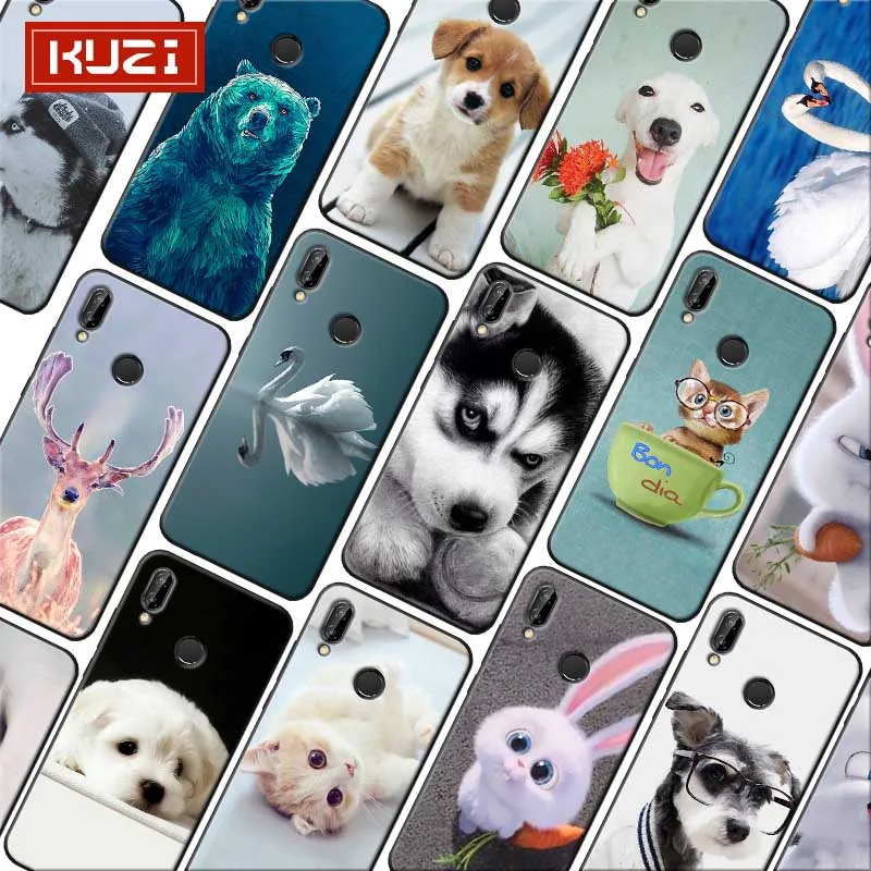 Soft silicone Cover Phone Case for xiaomi redmi note 7 k20 pro 5 6 4x 7a Cute Animal cat dog |