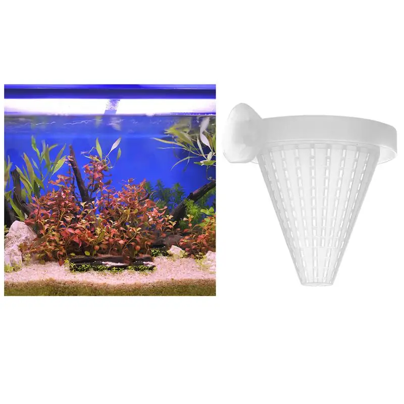 3pcs Aquarium Red Worm Cup Fish Tank Cone Feeding Suction Fisk (Small Normal Type) | Дом и сад