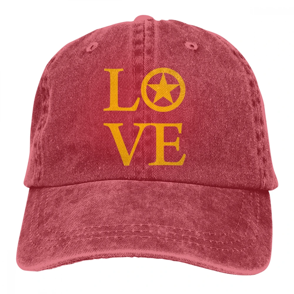 Love Texas Star Casquette черные унисекс Мужские Женские джинсовые бейсболка с ремешком кепки Регулируемая шляпа для гольфа папа
