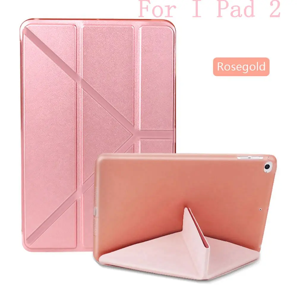 For iPad I PAD 2 FLOVEME чехол для i Pad 2 шелковая кожа чехол для i Pad Mini 5 чехол складной чехол искусственная кожа полный чехол для iPad 2 Mini 5 smart Cover - Цвет: For iPad I PAD 2