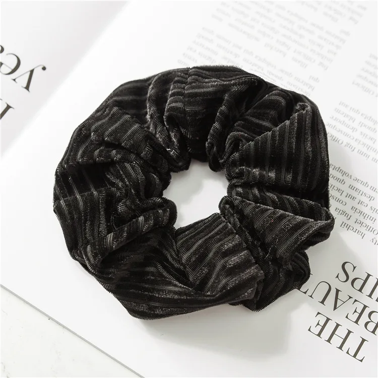 A5 Black Новые Корейские осенние зимние толстые резинки для волос для женщин и девушек аксессуары для волос конский хвост держатель эластичные резинки для волос - Цвет: A5 Black